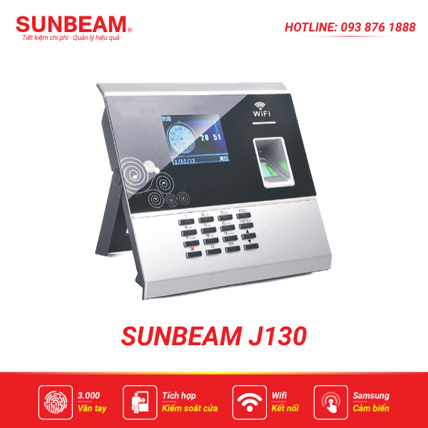 Máy chấm công vân tay Sunbeam J130