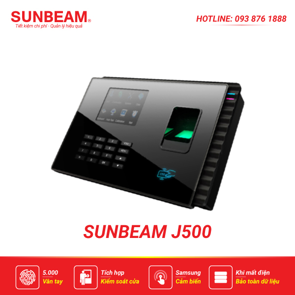 Máy chấm công vân tay Sunbeam J500